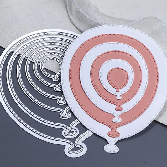 Printable Heaven Cutting Die Nesting Balloons (6 Pcs) (T017) - Printable Heaven
