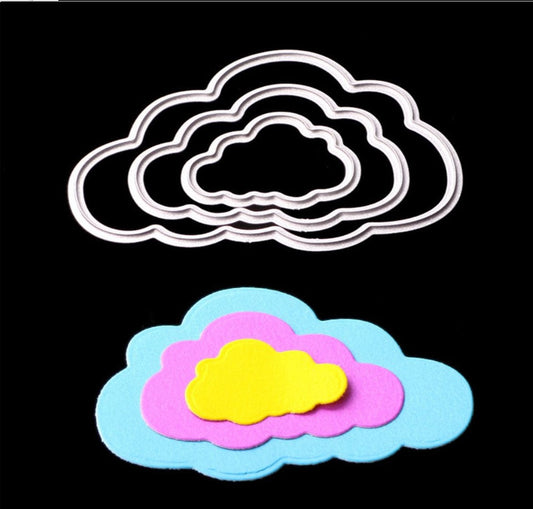 Printable Heaven Cutting Die Nesting Clouds (3Pcs) (T024)