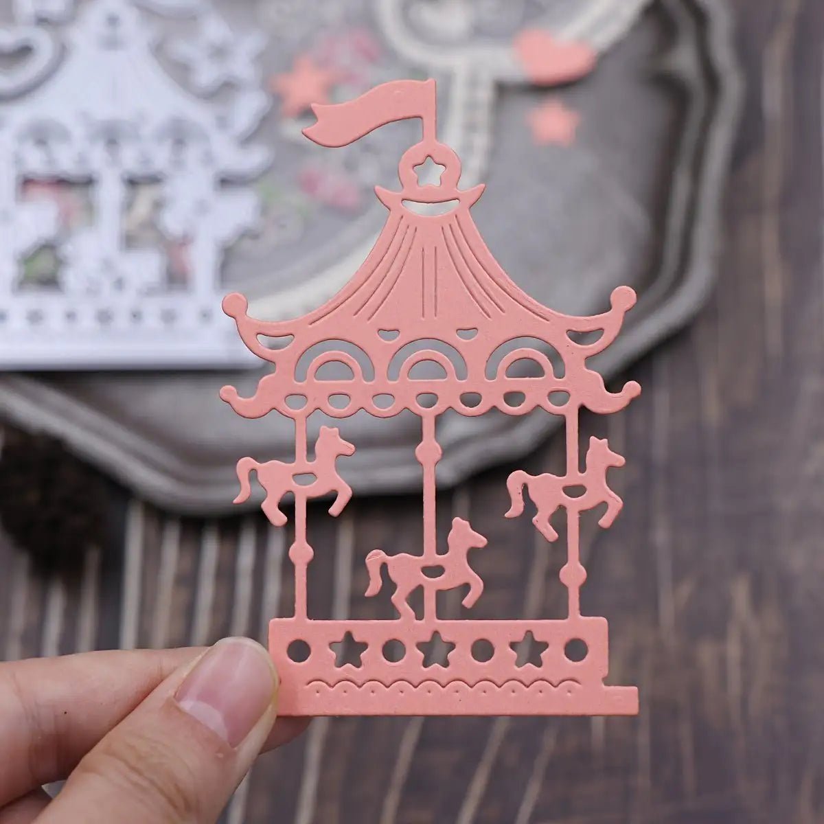 Printable Heaven Small Cutting Die - Merry-go-round (1pc) (T225) - Printable Heaven