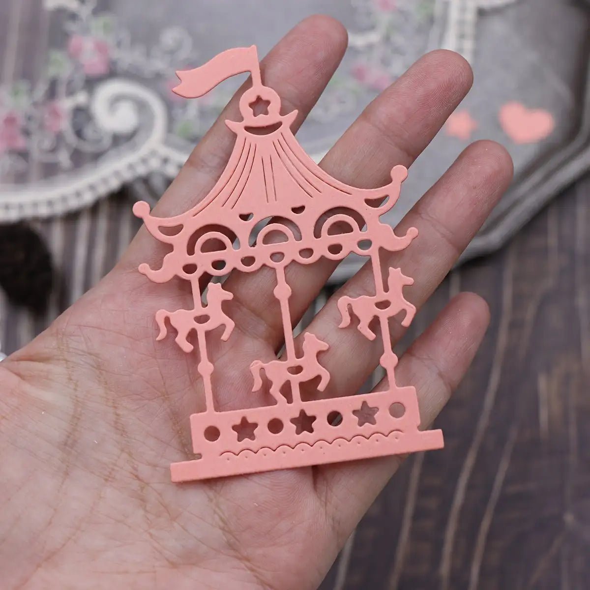 Printable Heaven Small Cutting Die - Merry-go-round (1pc) (T225) - Printable Heaven