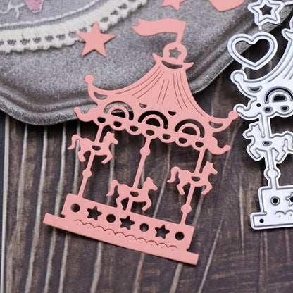 Printable Heaven Small Cutting Die - Merry-go-round (1pc) (T225) - Printable Heaven