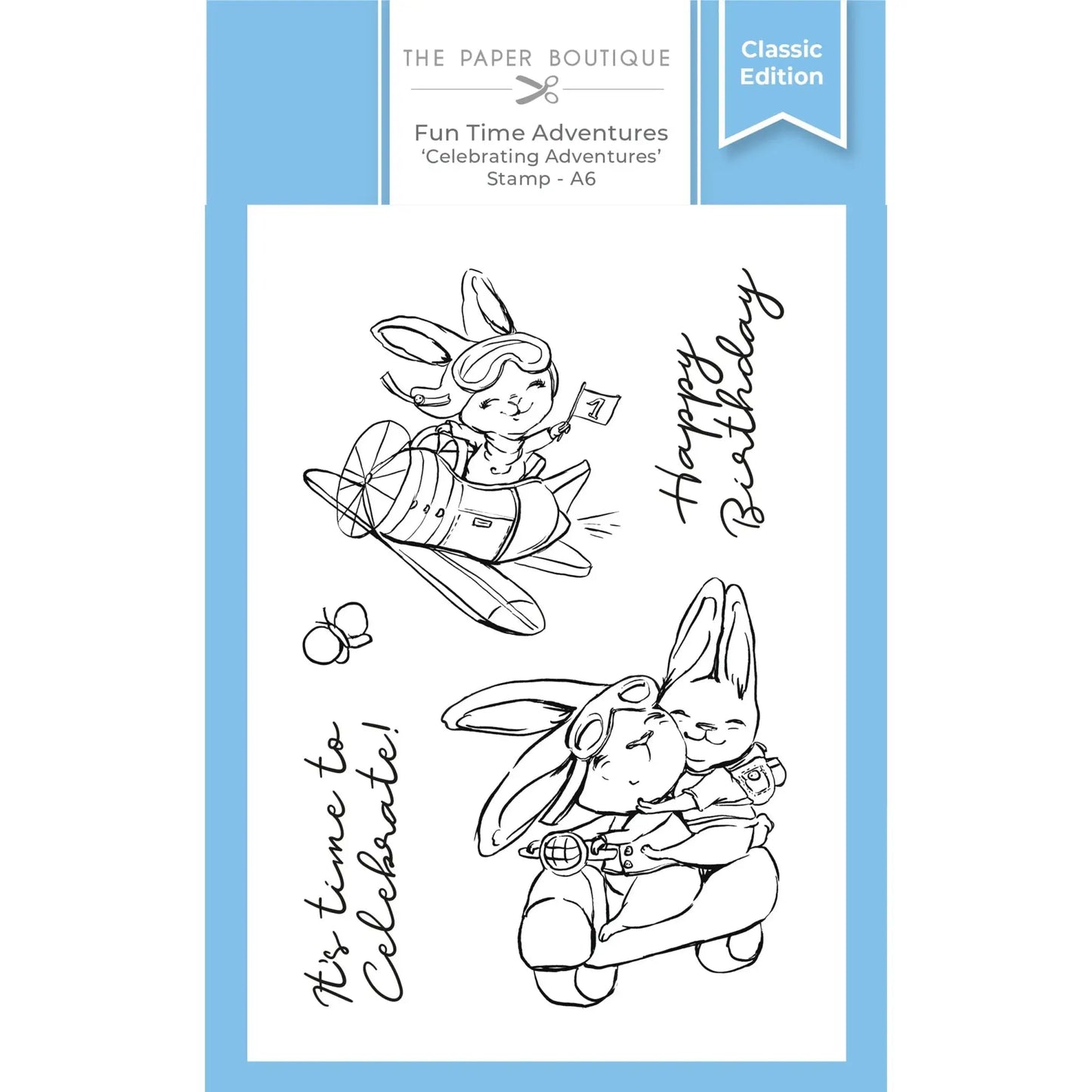 The Paper Boutique - Fun Time Adventures - A6 Stamp Set - Happy Birthday (5pcs) (PB2045) - Printable Heaven