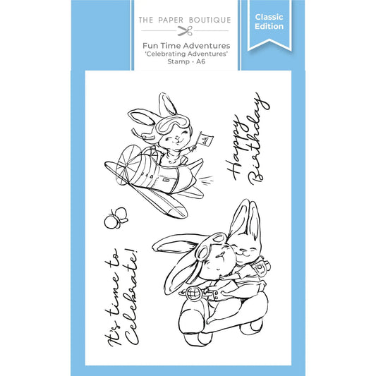 The Paper Boutique - Fun Time Adventures - A6 Stamp Set - Happy Birthday (5pcs) (PB2045) - Printable Heaven