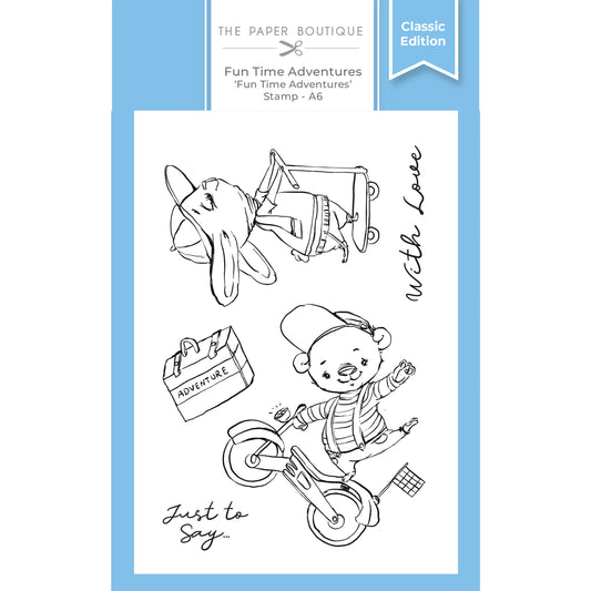 The Paper Boutique - Fun Time Adventures - A6 Stamp Set - With Love (5pcs)  (PB2044)