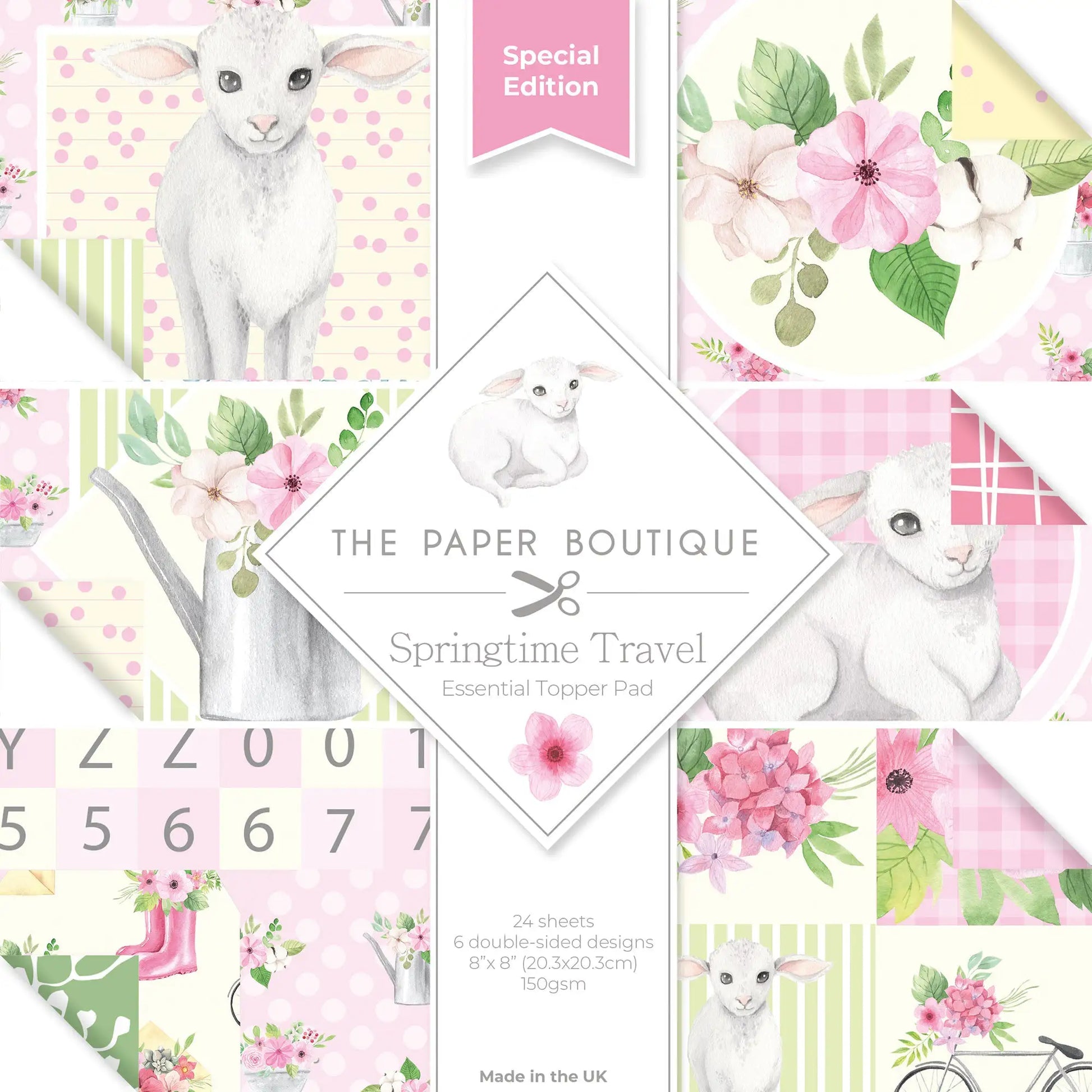 The Paper Boutique - Springtime Travel - 8x8 Essential Topper Pad (PBSP1008) - Printable Heaven