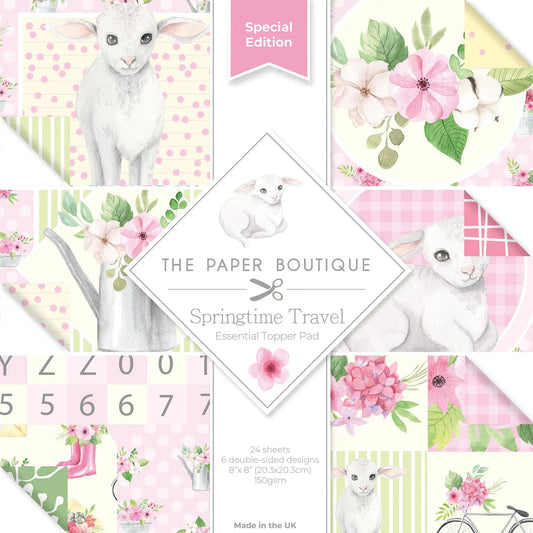 The Paper Boutique - Springtime Travel - 8x8 Essential Topper Pad (PBSP1008) - Printable Heaven