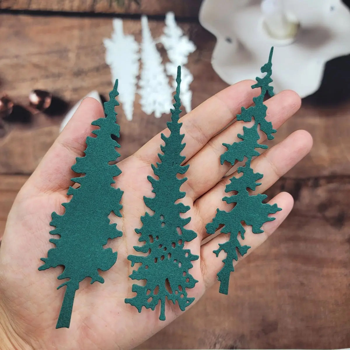 Printable Heaven Large Cutting Die - Tall Christmas Trees (3pcs)