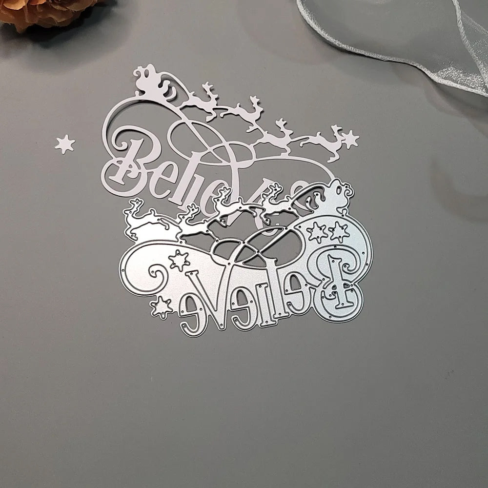 Printable Heaven Large Cutting Die - Believe (1pc) (W148)