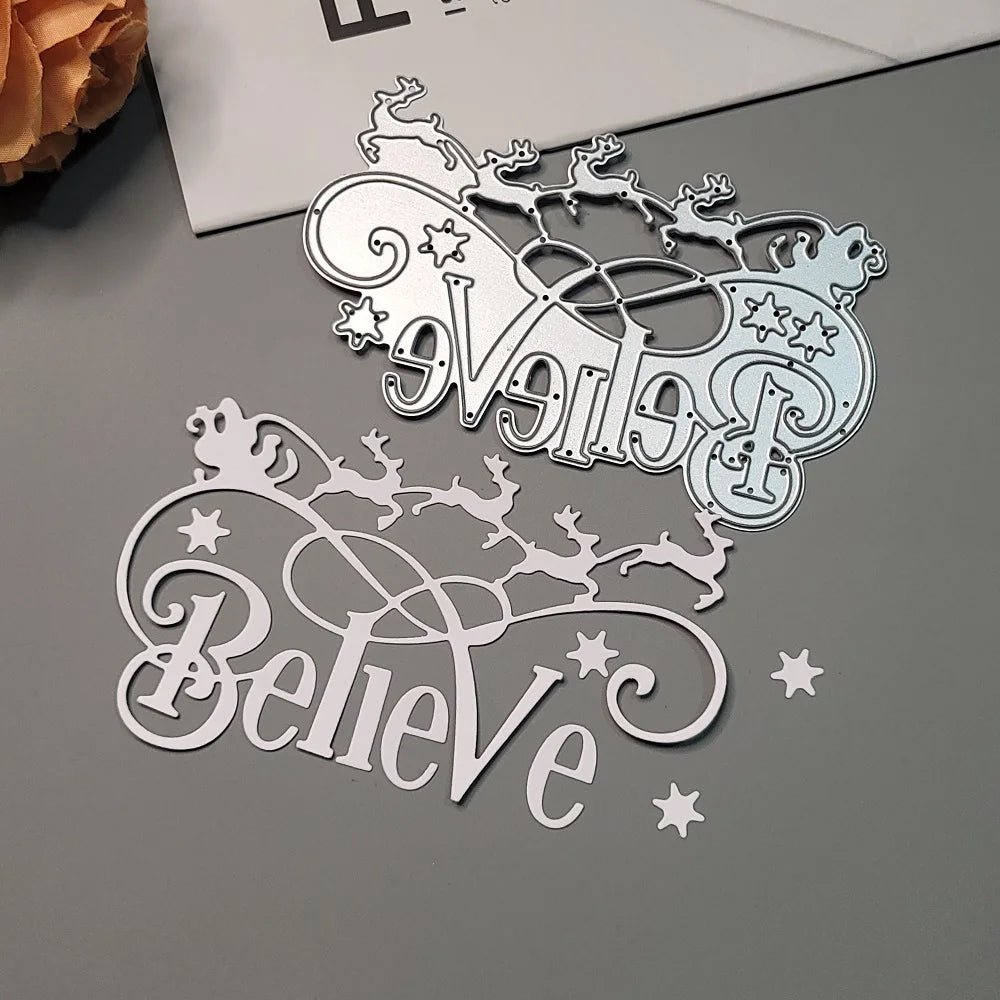 Printable Heaven Large Cutting Die - Believe (1pc)