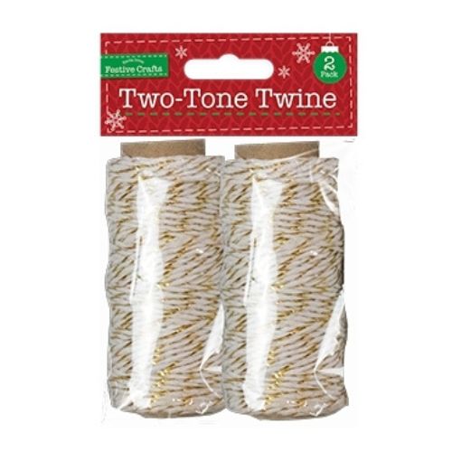 Twine 27m 2pk - Gold