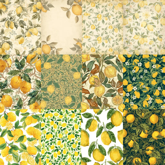 Download - Literally Lemons Paper Pack - Printable Heaven