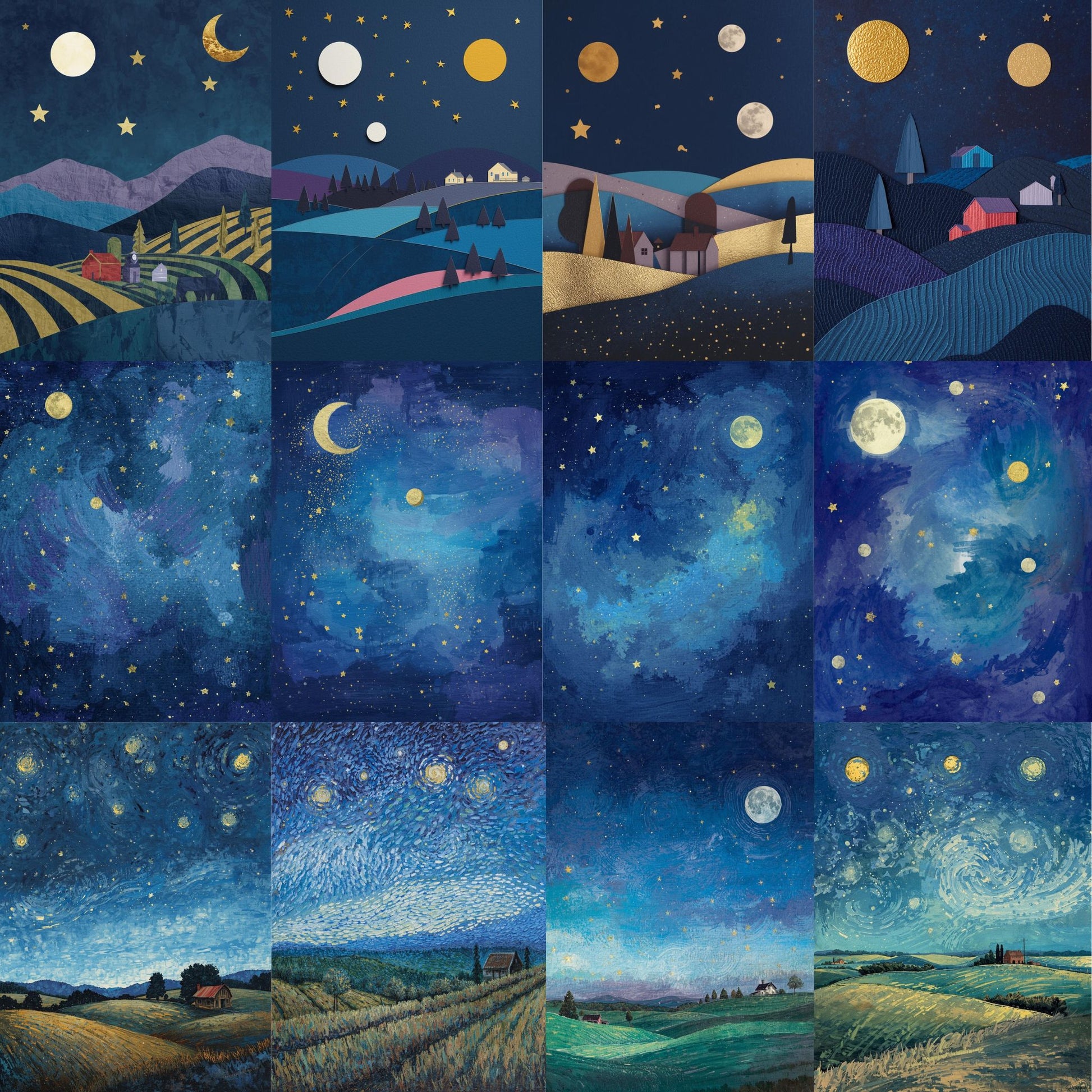 Download - When The Moon Hits Your Eye (12 Designs) - Printable Heaven