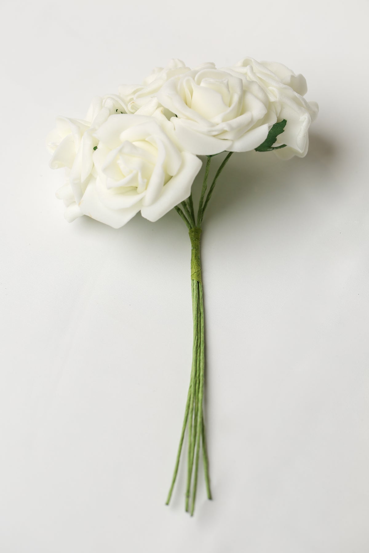 Printable Heaven Large Foam Rose Bunch in Ivory (2" Wide) - Printable Heaven
