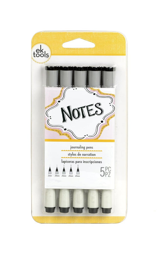 EK Tools Black Journalling Pens (5 Pack) (WR55300771)