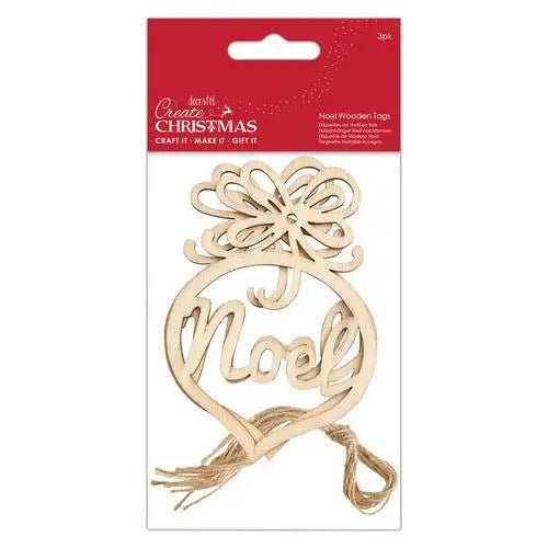 Create Christmas Noel Wooden Tags (3pc) - Printable Heaven