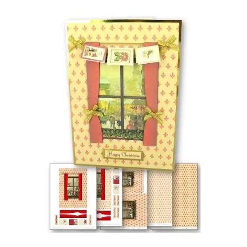 Download - Card Kit - Christmas Window - Printable Heaven