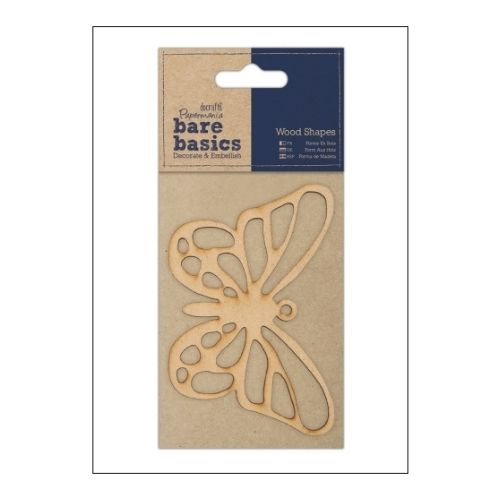 Wood Shapes - Bare Basics Butterfly