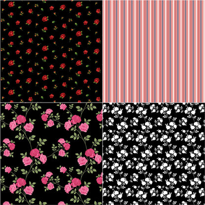 Bold Floral Paper Pad (12 Sheets) (PW-WG95206-01)