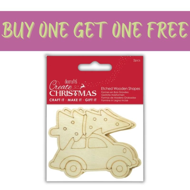 2 FOR 1 OFFER - Car Wooden Shapes (2pcs) (PMA 359940) - Printable Heaven
