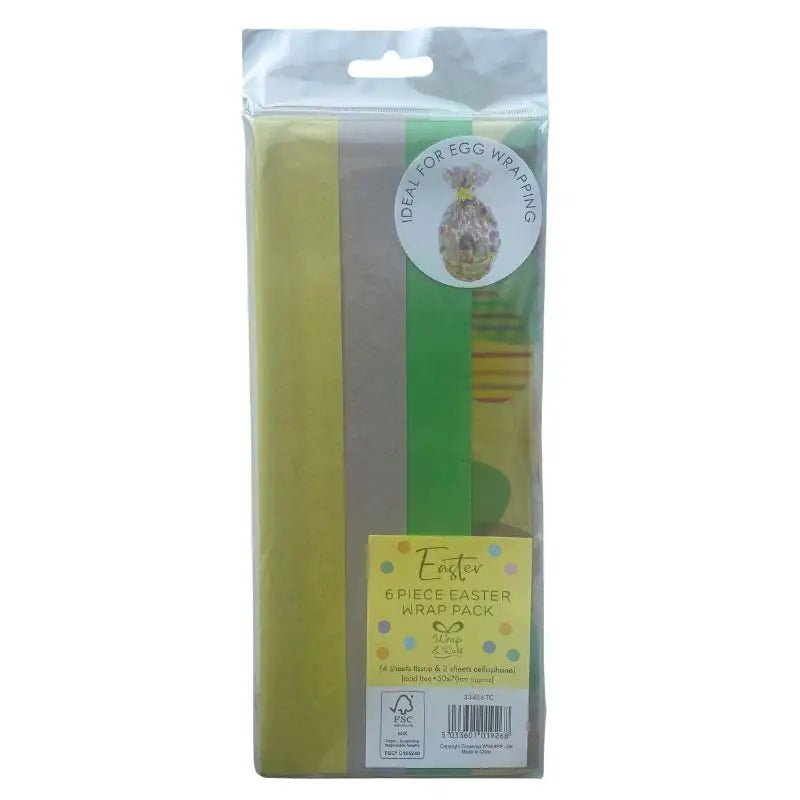 Pastel Cellophane & Tissue 6 Pack (33466-TC) - Printable Heaven