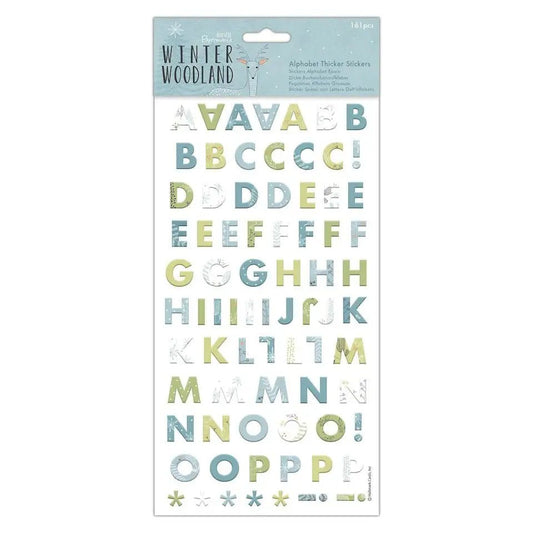 Winter Woodland Alphabet Stickers (161pcs) (PMA 351913) - Printable Heaven
