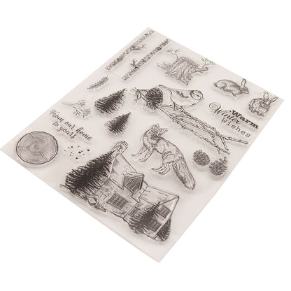 Winter Animal Stamp Set (18pcs) (SCRA-PW0007-20)