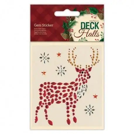 Deck The Halls Gem Sticker - Stag (PMA 818106) - Printable Heaven
