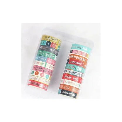 Dovecraft Washi Tapes Box 20 Rolls - Sentiments (DCWTB050) - Printable Heaven