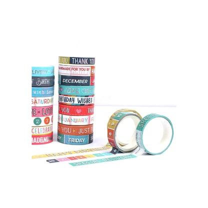 Dovecraft Washi Tapes Box 20 Rolls - Sentiments (DCWTB050)