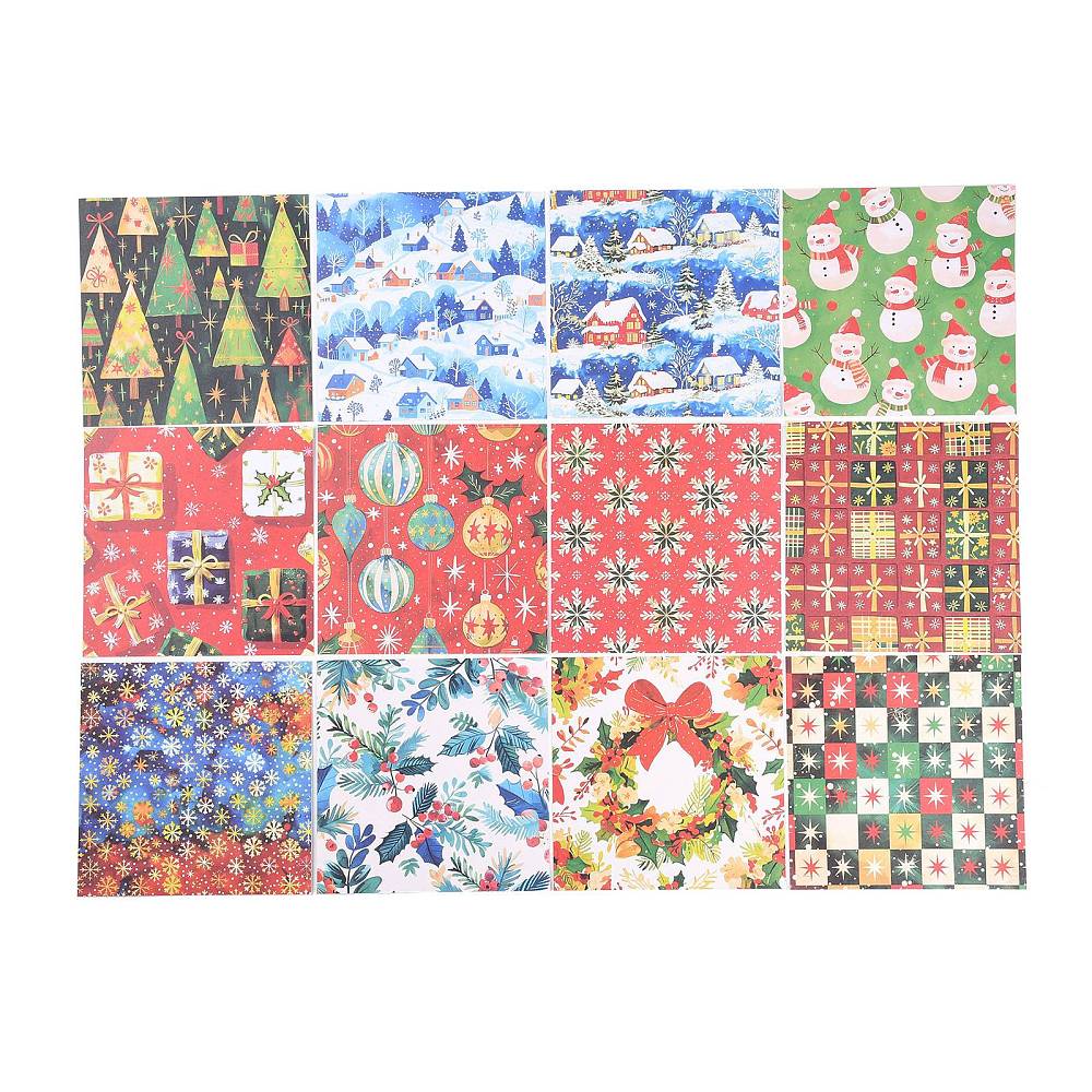 Christmas Pattern Paper Pad (12 Sheets) (STIC-C010-34A)