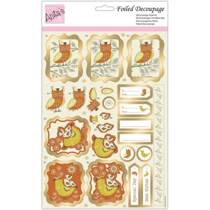 Foiled Decoupage - It's A Hoot