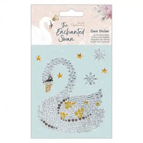 Gem Sticker - The Enchanted Swan (PMA 818102) - Printable Heaven