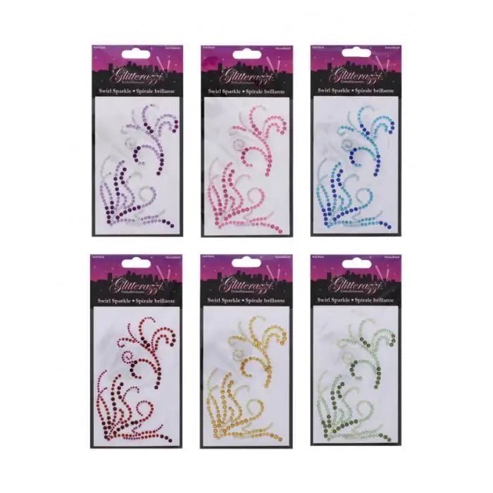 Explosion Swirl & Sparkle Stickers - Red (GZ092B) - Printable Heaven