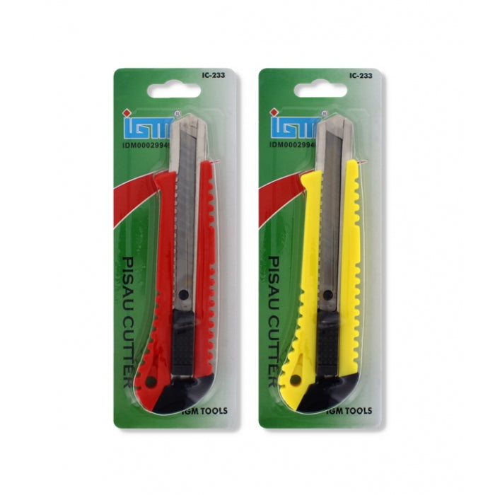 Retractable Utility Knife Assorted Colours (IC-233)