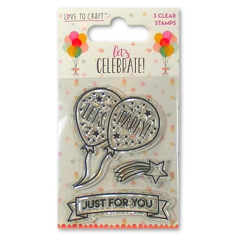 Love to Craft Let's Celebrate Clear Stamp