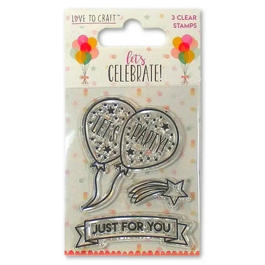 Love to Craft Let's Celebrate Clear Stamp  (LCSTP001) - Printable Heaven