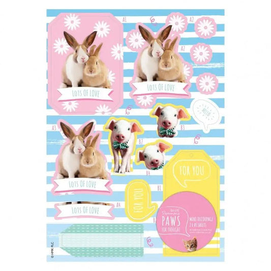Mini Decoupage - Paws for Thought (PMA DCM 092) - Printable Heaven