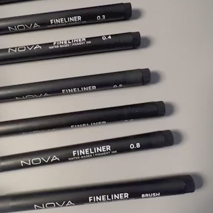 Nova 9 Black Fineliners (NVMXM026)