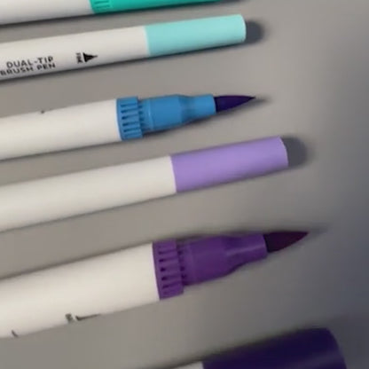 Nova 24 Dual-Tip Brush Pens (NVMXM009)