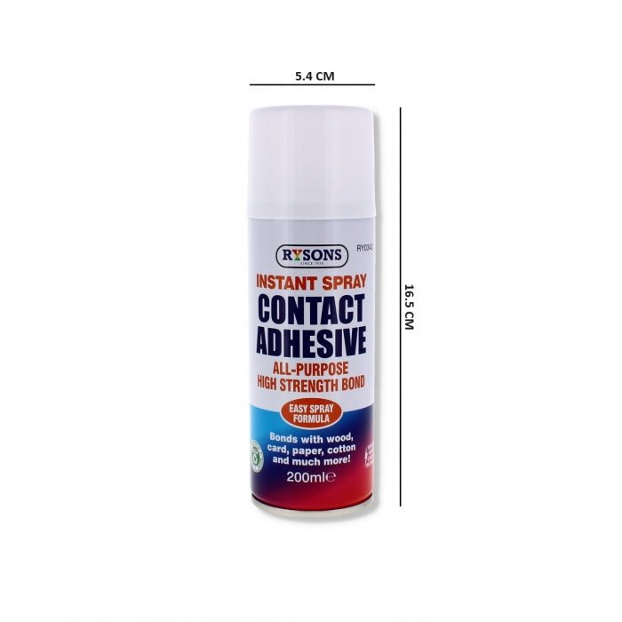 Instant Spray Contact Adhesive 200ml (RY - 0342) - Printable Heaven