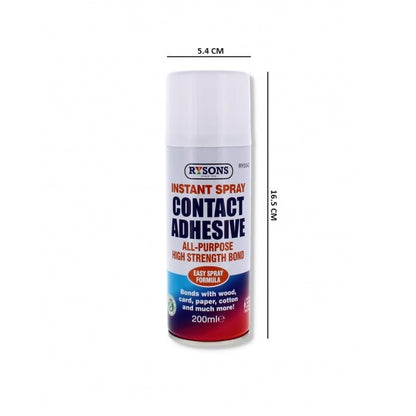 Instant Spray Contact Adhesive 200ml (RY - 0342) - Printable Heaven
