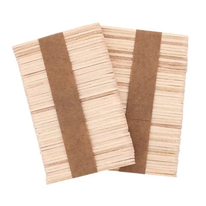 Small Craft Wooden Popsicle Sticks (100pcs) (RY-0419) - Printable Heaven