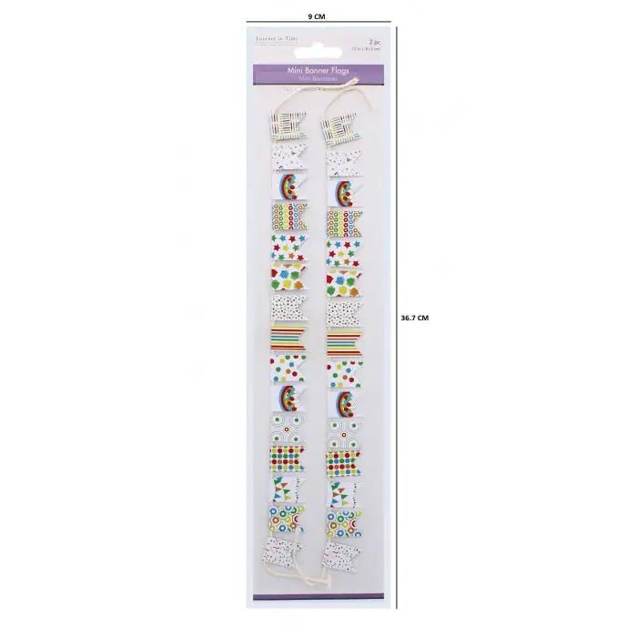 Mini Pennant Flags Fiesta Fun 2 Pack (SE208E) - Printable Heaven