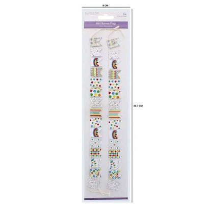 Mini Pennant Flags Fiesta Fun 2 Pack (SE208E) - Printable Heaven