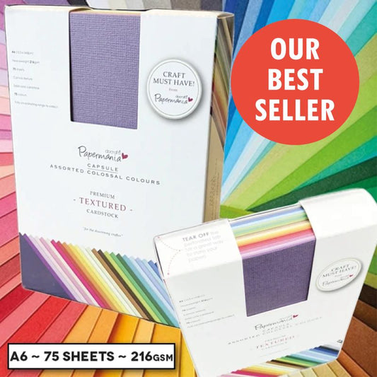 A6 Premium Textured Cardstock Stack Multi (PMA 1641402)