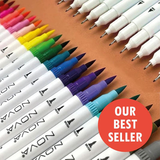Nova 24 Dual-Tip Brush Pens (NVMXM009)