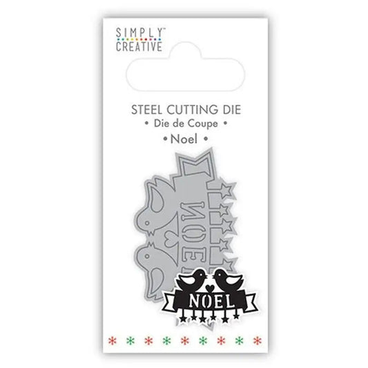 Simply Creative Christmas Mini Die - Noel with Birds (SCDIE143X20) - Printable Heaven