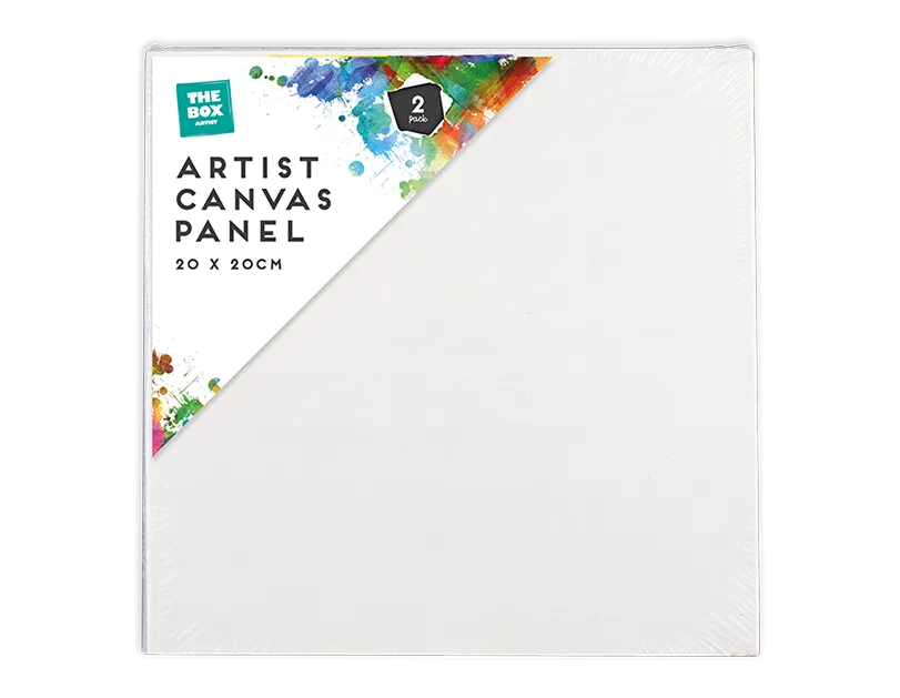 Artist Canvas Panel 20cm x 20cm - 2 Pack (STA4297)