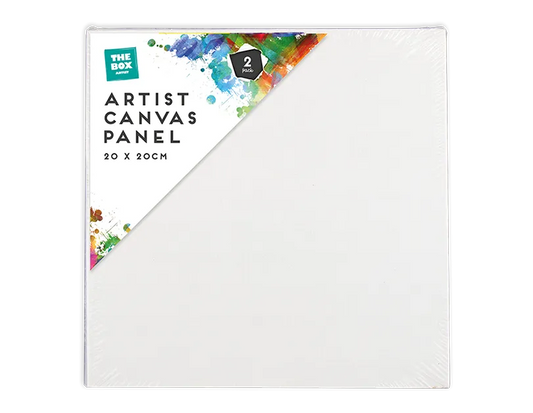 Artist Canvas Panel 20cm x 20cm - 2 Pack (STA4297)