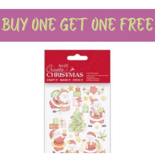 2 FOR 1 OFFER - Foil Stickers - Create Christmas - Santa's Presents (PMA 828907) - Printable Heaven